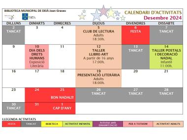 Calendari desembre 2024