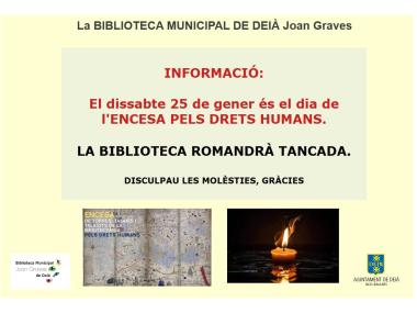 Tancament biblioteca