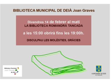Tancament biblioteca