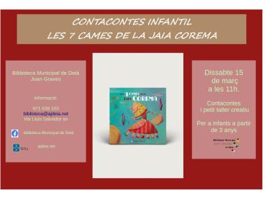 Taller contacontes infantil "Les 7 cames de la Jaia Corema"