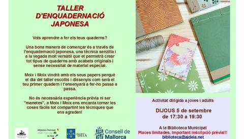 TALLER D'ENCUADERNACIO JAPONESA