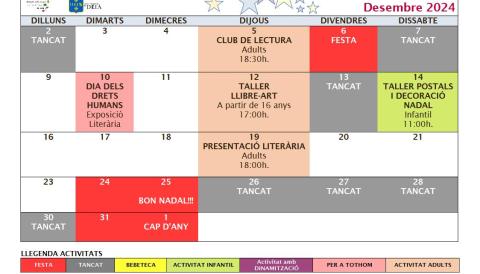 Calendari desembre 2024