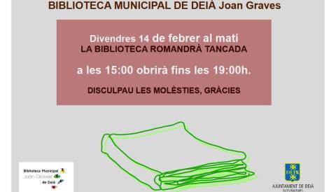 Tancament biblioteca