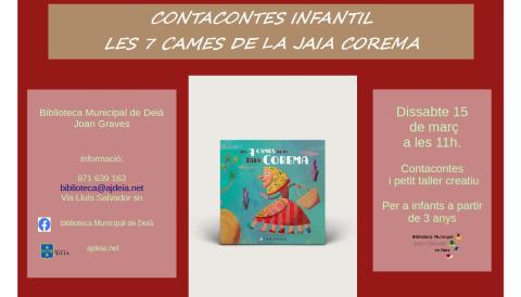 Taller contacontes infantil "Les 7 cames de la Jaia Corema"